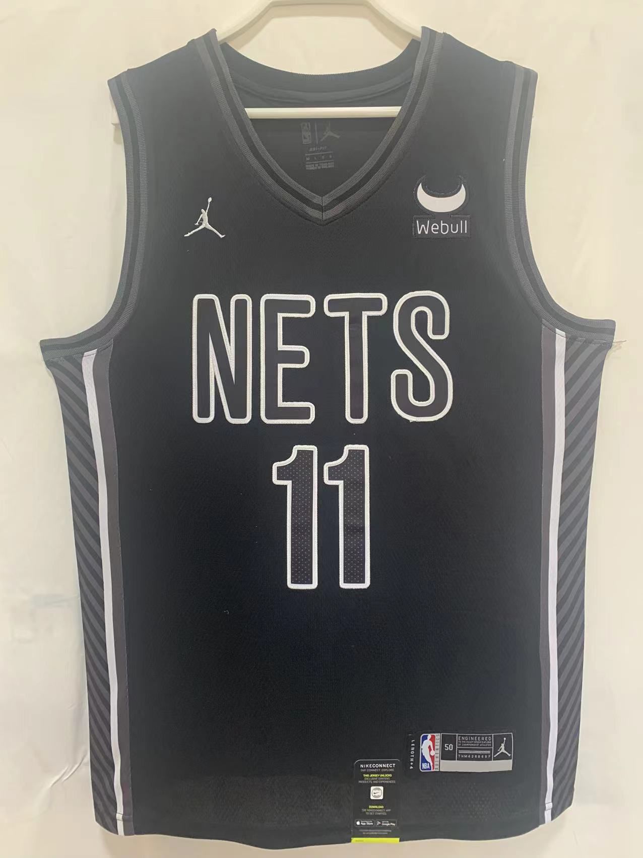 Men Brooklyn Nets 11 Irving Black 22-23 NBA Jersey
